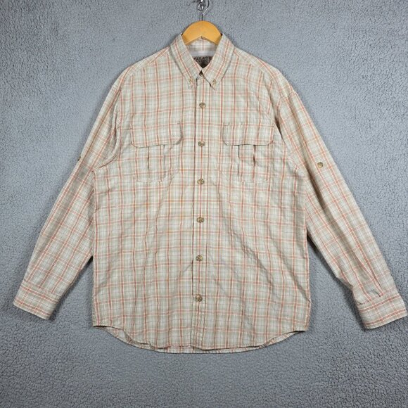 Duluth Trading Co Mens Shirt Medium Lot Of 2 Tartan Plaid Lightweight Vented - Picture 3 of 16